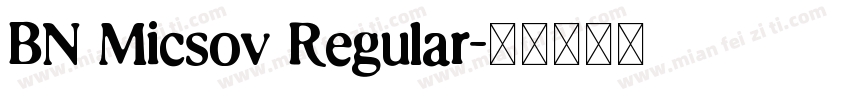 BN Micsov Regular字体转换